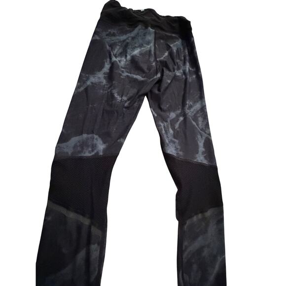 EUC Sweaty Betty leggings gray black design w ventilation knees sz S activewear - Picture 6 of 10